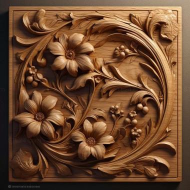 Patterns and decorations stl Grammia 3 3d model